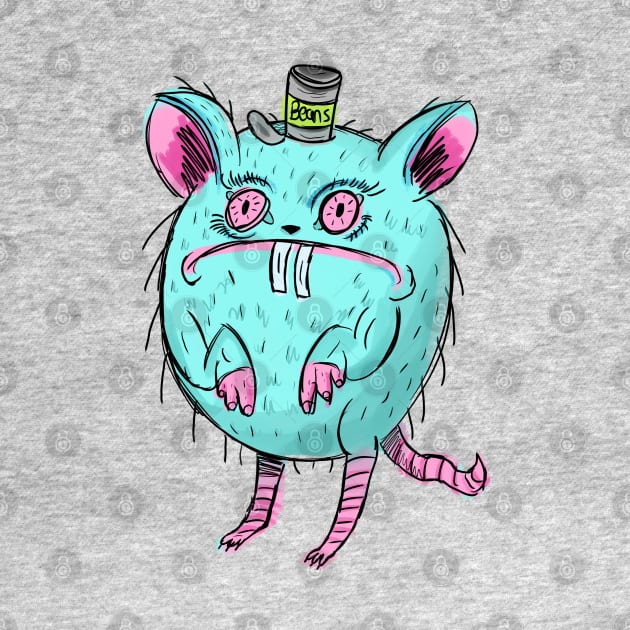 Funny and Ugly Blue Nightmare Rat by narwhalwall